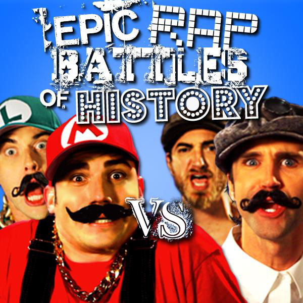 Album cover art for "Mario Bros. vs Wright Bros." by Epic Rap Battles of History & Rhett and Link & Nice Peter & EpicLLOYD & Rhett McLaughlin & Link Neal