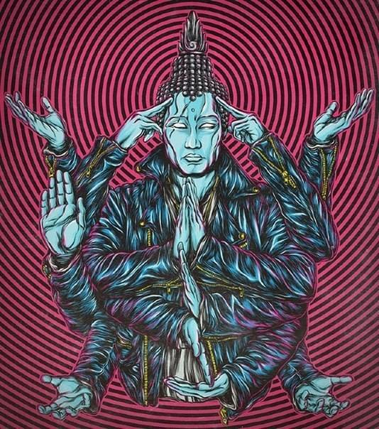 Album cover art for "Пурпурный Будда (Purple Buddha) [Snapechak Remix]" by ATL