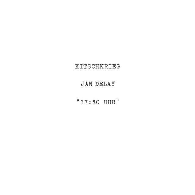 Album cover art for "17:30 Uhr" by KITSCHKRIEG