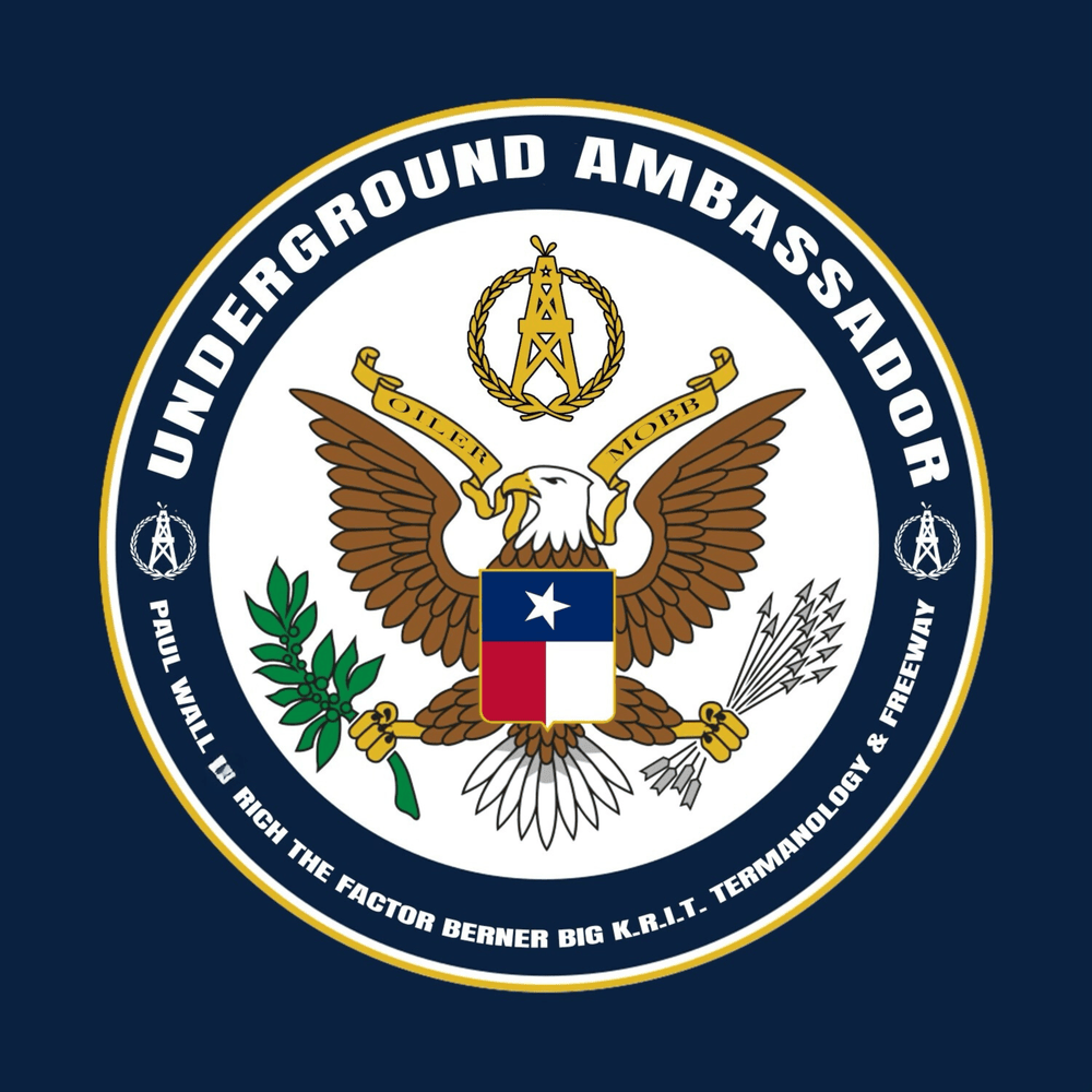 Album cover art for "Underground Ambassador" by Paul Wall & Berner & Freeway & Rich the Factor