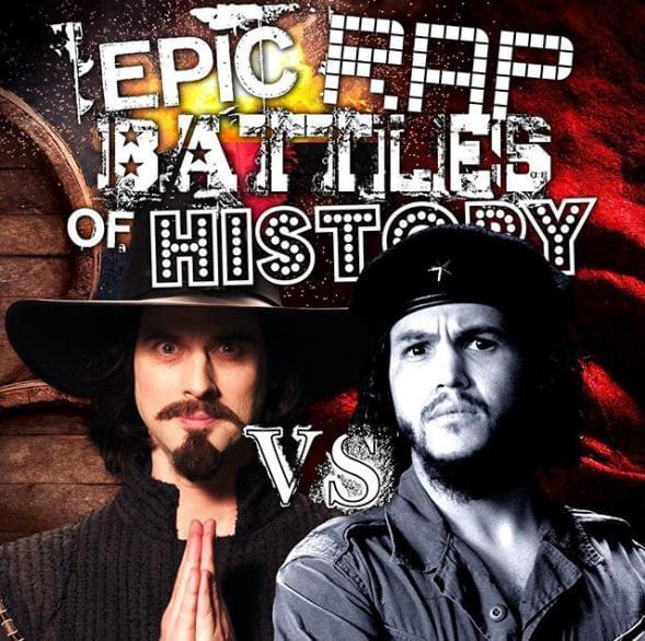Album cover art for "Guy Fawkes vs. Che Guevara" by Epic Rap Battles of History & Nice Peter & Robert Rico