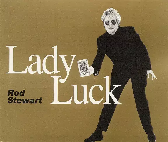 Album cover art for "Lady Luck" by Rod Stewart