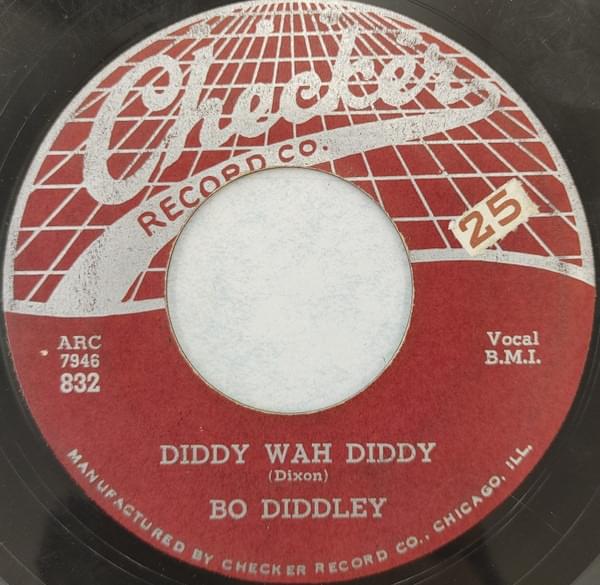 Album cover art for "Diddy Wah Diddy" by Bo Diddley