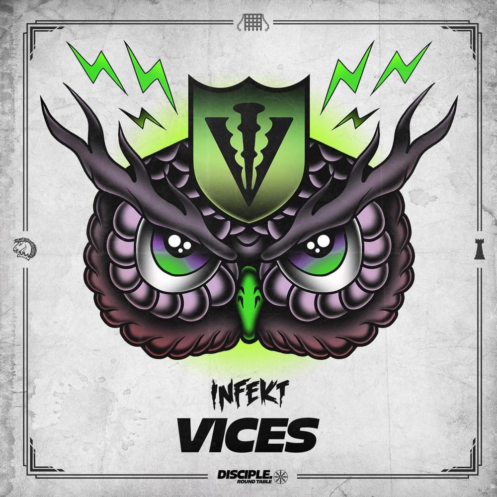 Album cover art for "Vices" by INFEKT