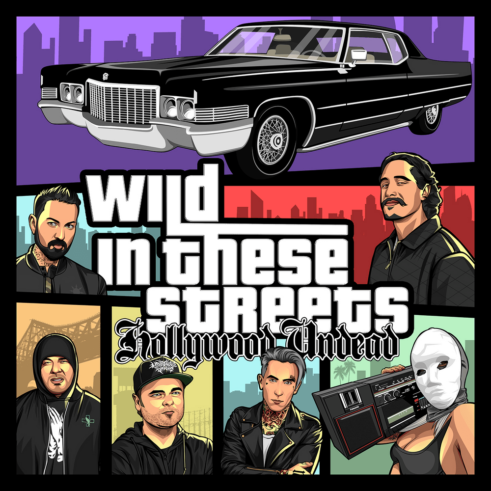 Album cover art for "Wild in These Streets" by Hollywood Undead