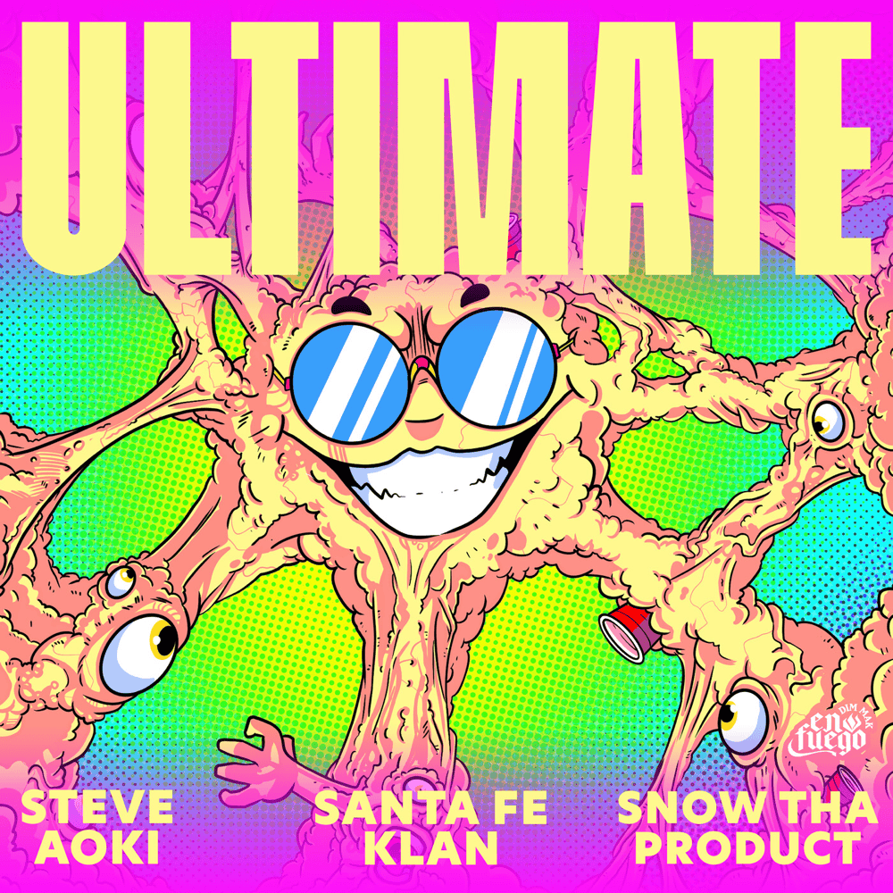 Album cover art for "Ultimate" by Steve Aoki & Snow Tha Product