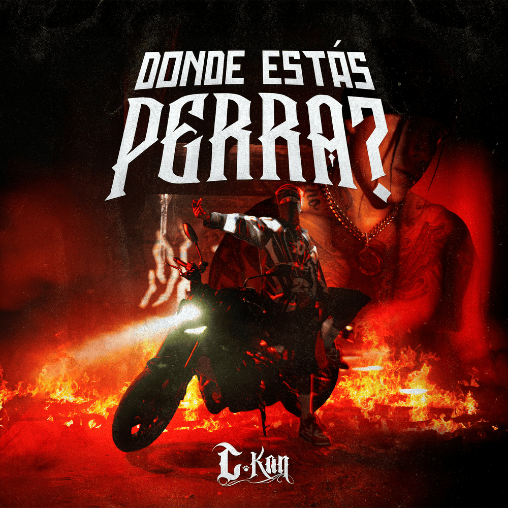Album cover art for "Donde estás perra?" by C-Kan