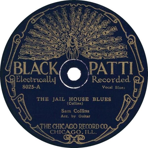 Album cover art for "The Jail House Blues" by Sam Collins (Blues)