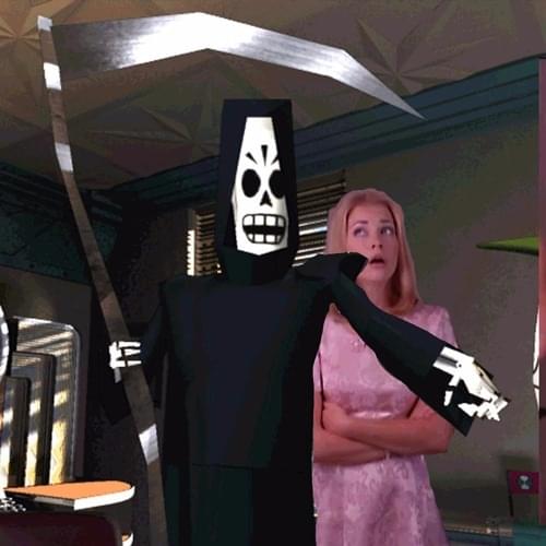 Album cover art for "Grim Fandango!" by DJ Sabrina The Teenage DJ