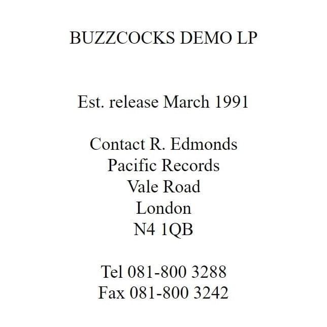 Cover image for Demo LP (1991)