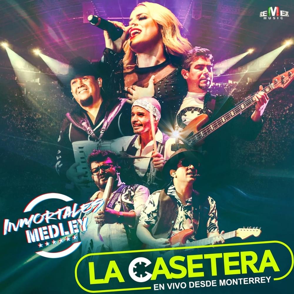 Album cover art for "Inmortales Medley: Celoso / Dulcemente Enamorada / Cosas Del Amor / Cómo Estás Tú" by La Casetera