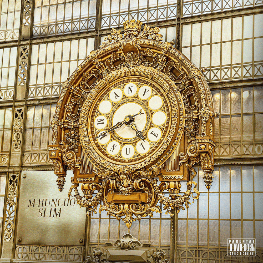 Album cover art for "any minute" by M Huncho