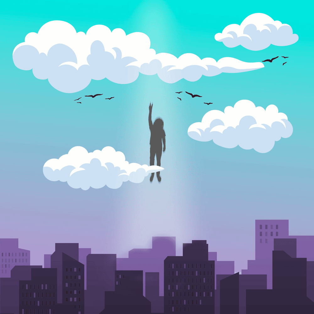 Album cover art for "Hoch" by Sam Sillah
