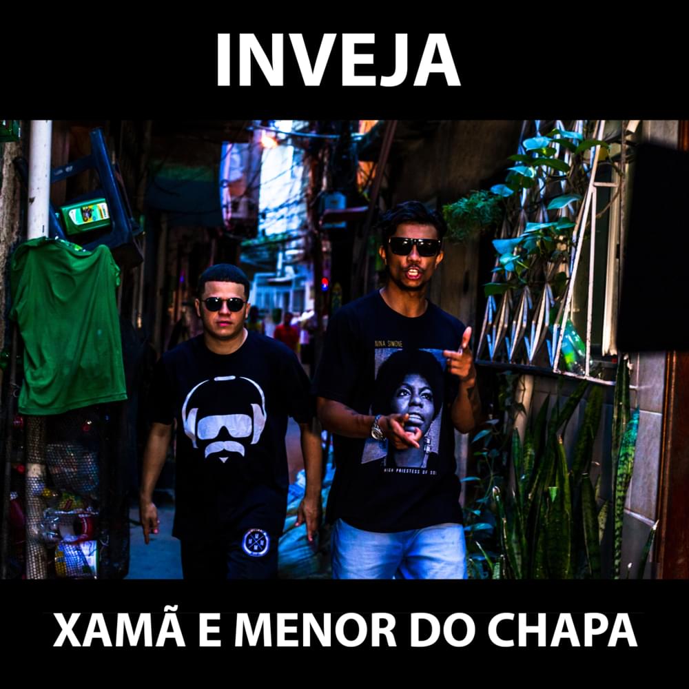 Album cover art for "Inveja" by Xamã & Menor do Chapa