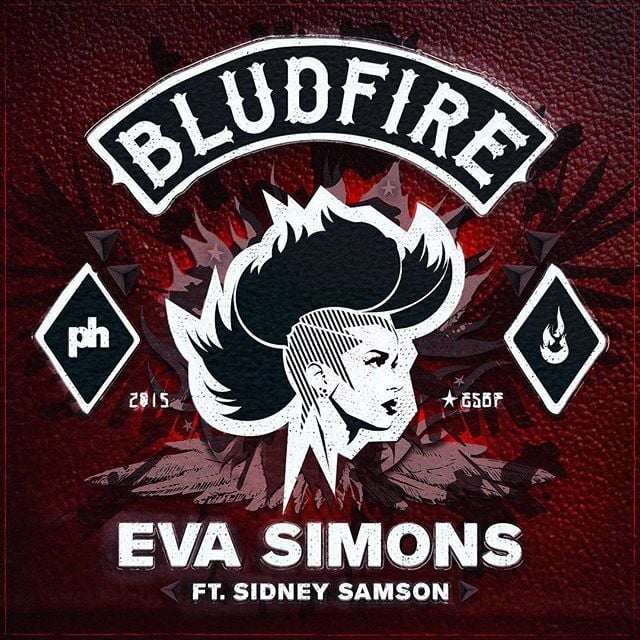 Album cover art for "Bludfire" by Eva Simons & Sidney Samson