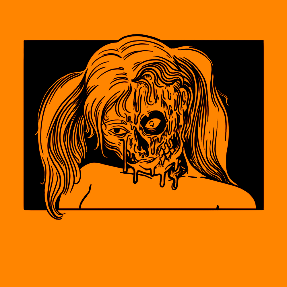 Album cover art for "Halloweenie II: Pumpkin Spice" by Ashnikko