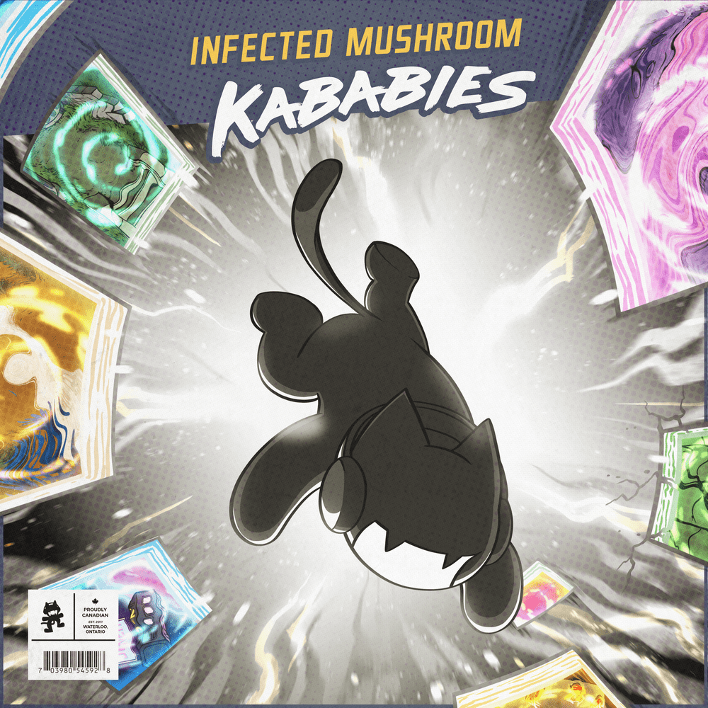 Album cover art for "Kababies" by Infected Mushroom