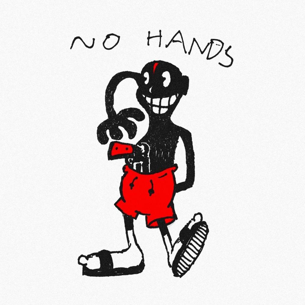 Album cover art for "NO HANDS" by Lil Darkie