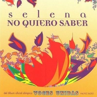 Album cover art for "No Quiero Saber" by Selena