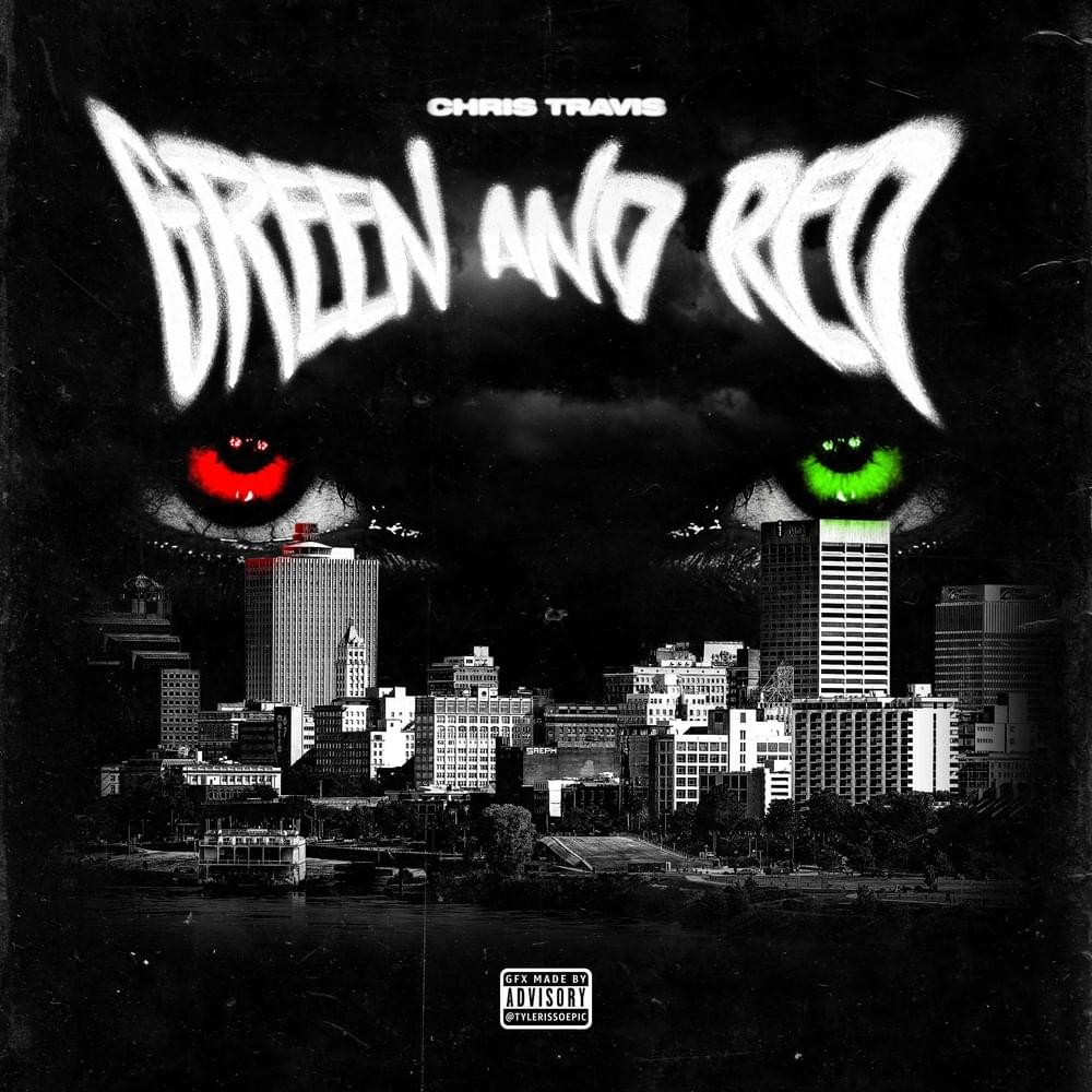 Album cover art for "Green & Red" by Chris Travis