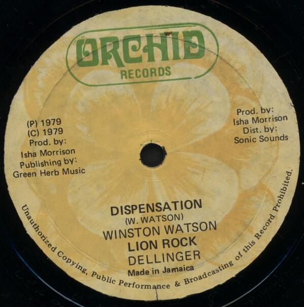 Album cover art for "Dispensation" by Winston Watson & Dillinger
