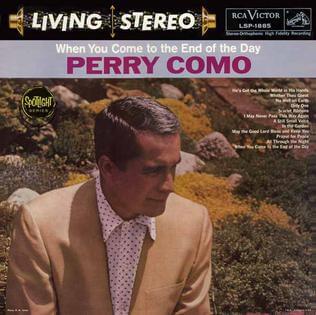 Album cover art for "Prayer for Peace" by Perry Como