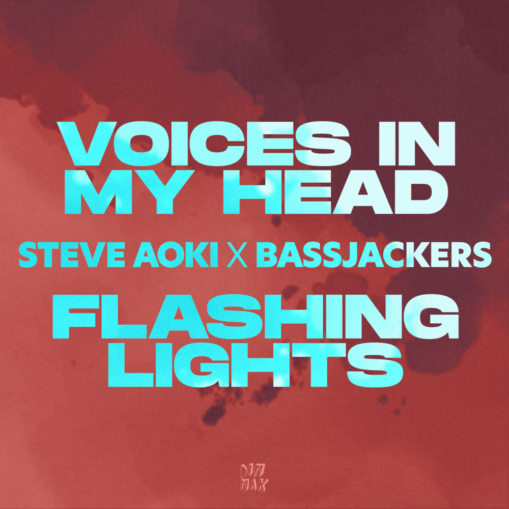 Album cover art for "Voices In My Head" by Steve Aoki & Teddy Bee