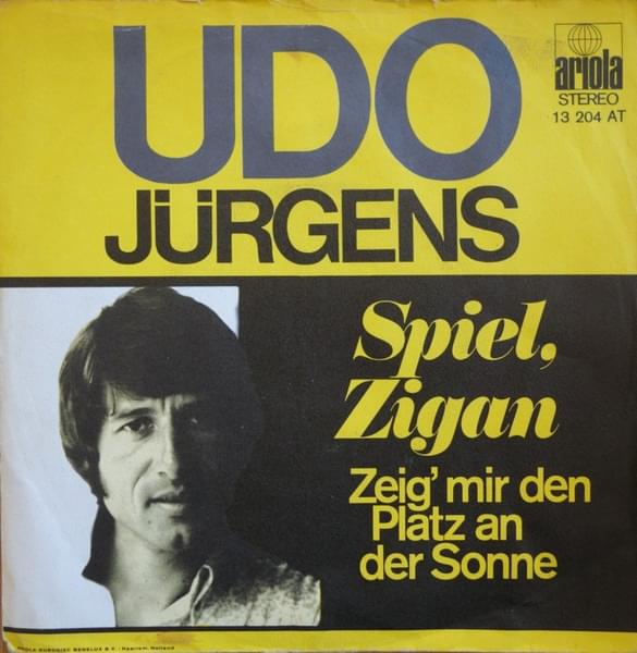 Album cover art for "Spiel, Zigan" by Udo Jürgens