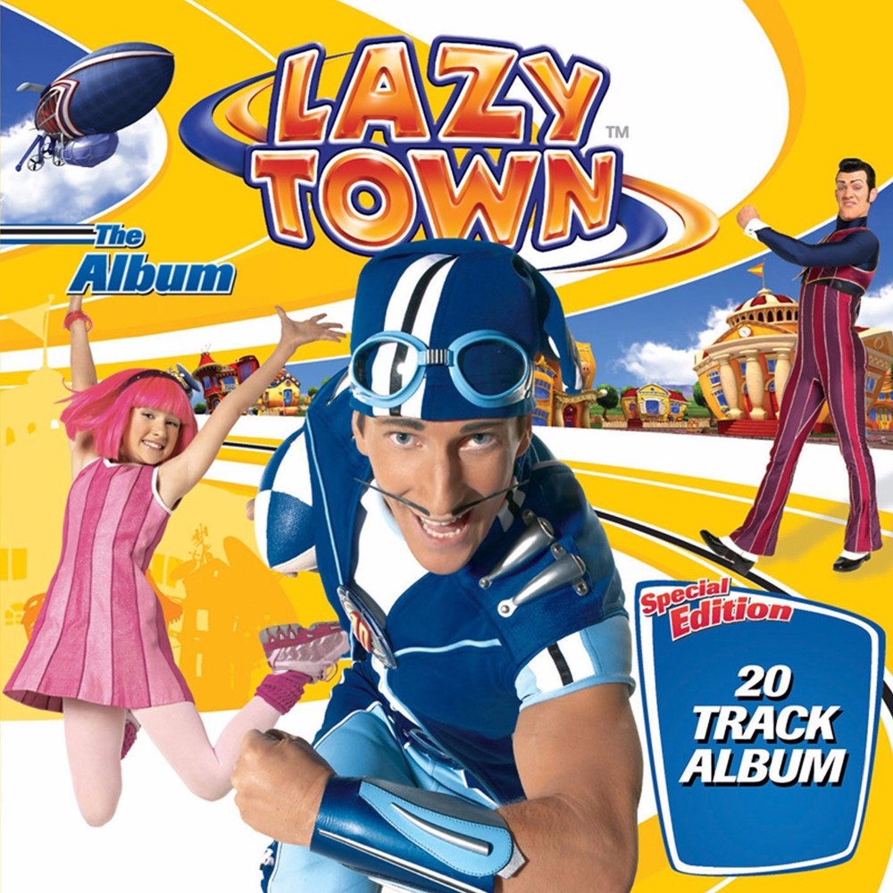 Album cover art for "I Love Christmas" by LazyTown