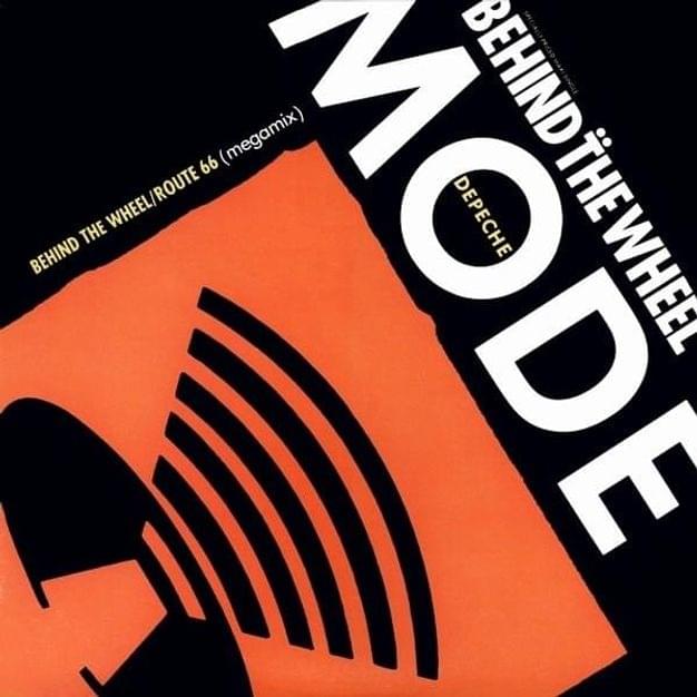 Album cover art for "Behind the Wheel / Route 66 (Megamix)" by Depeche Mode