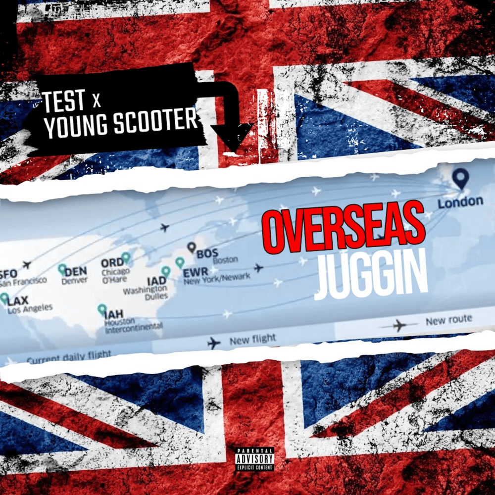 Album cover art for "Overseas Juggin" by Test