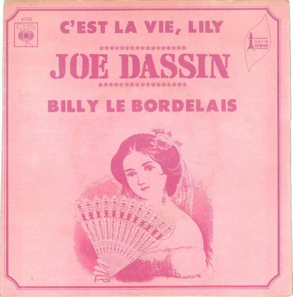 Album cover art for "C’est la vie, Lily" by Joe Dassin