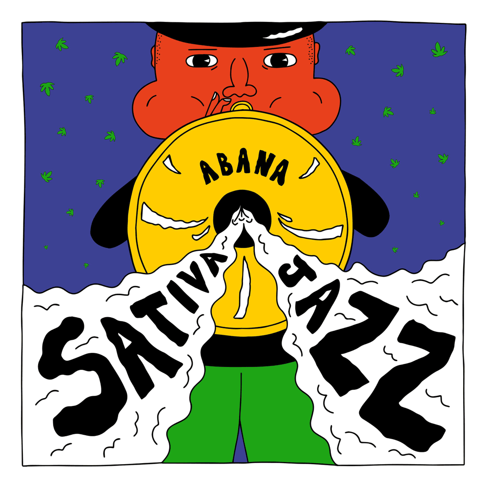 Album cover art for "Sativa Jazz" by Abana