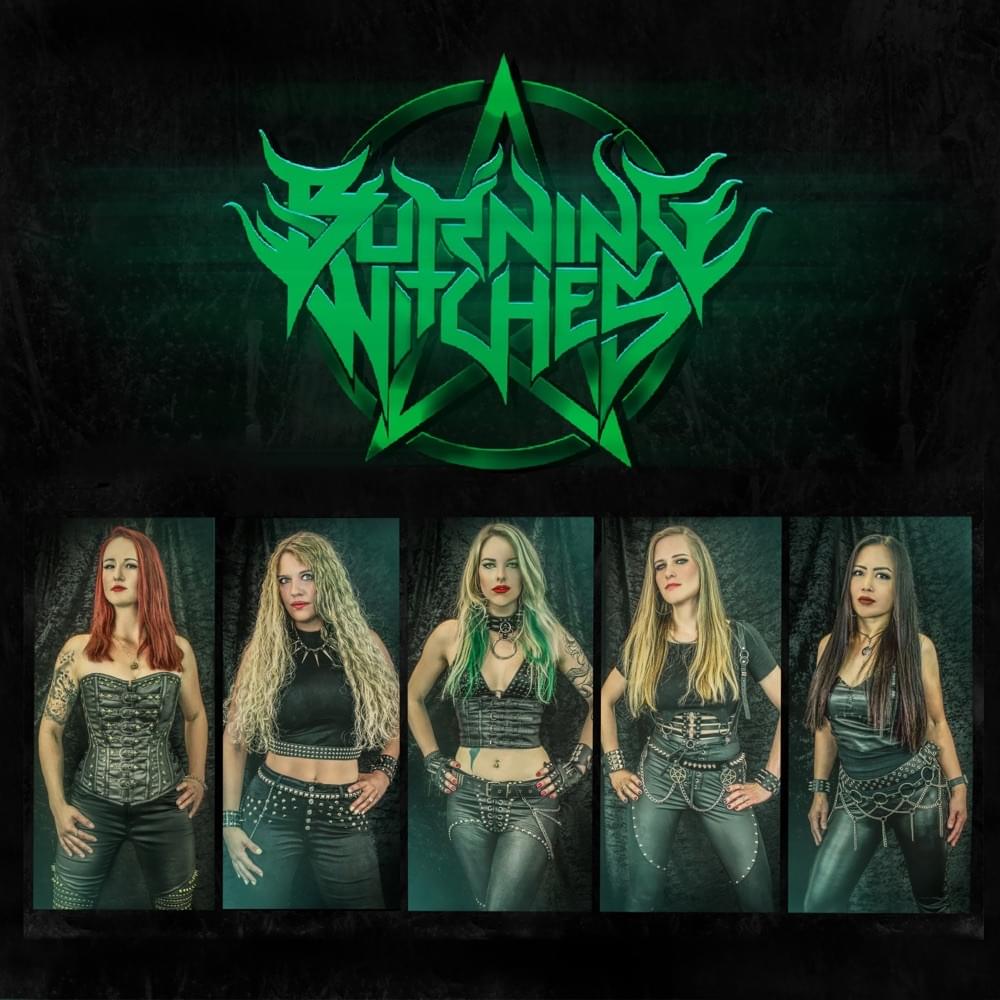 Album cover art for "The Circle of Five" by Burning Witches