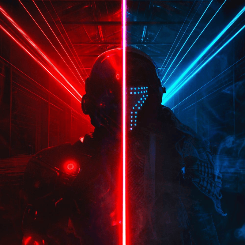 Album cover art for "Man or Machine" by Smash Into Pieces