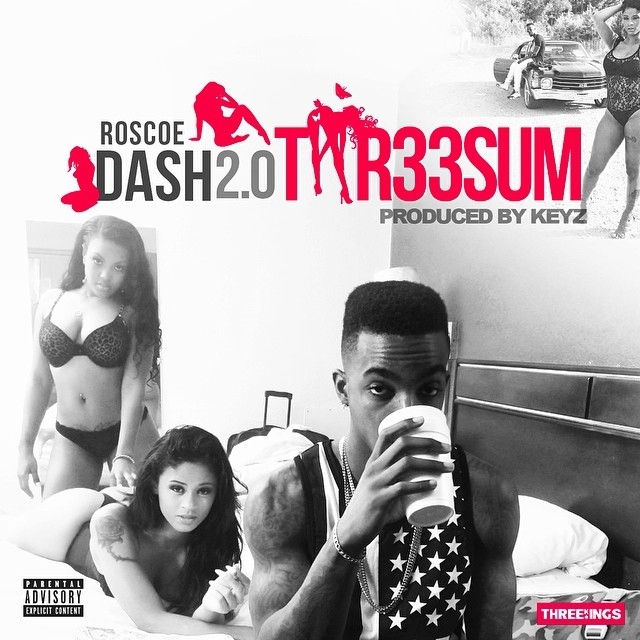 Album cover art for "Thr33sum" by Roscoe Dash