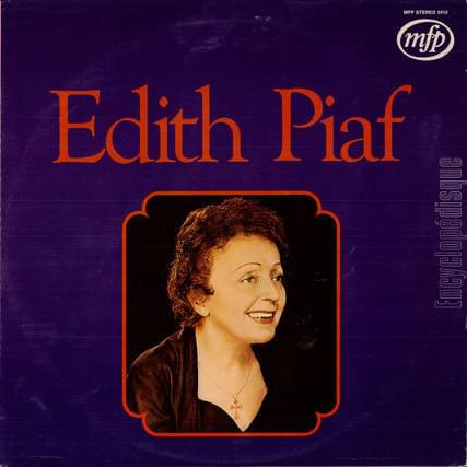 Album cover art for "Les croix" by Édith Piaf