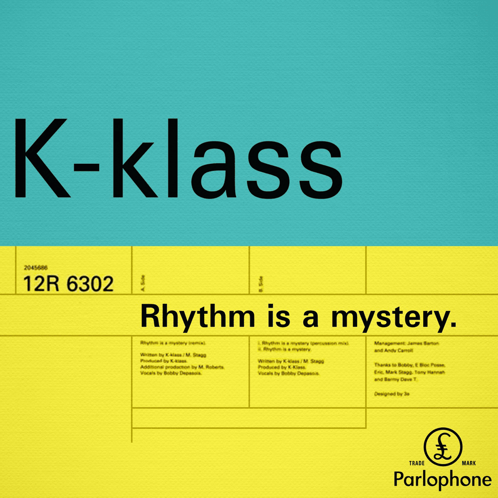 Album cover art for "Rhythm Is a Mystery" by K-Klass