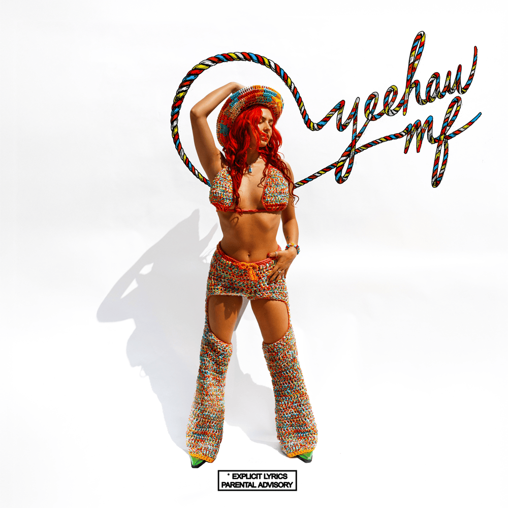 Album cover art for "yeehaw mf" by Maty Noyes