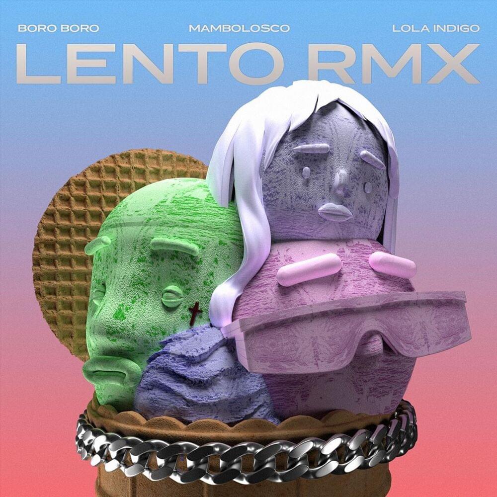 Album cover art for "Lento RMX" by MamboLosco & Lola Indigo