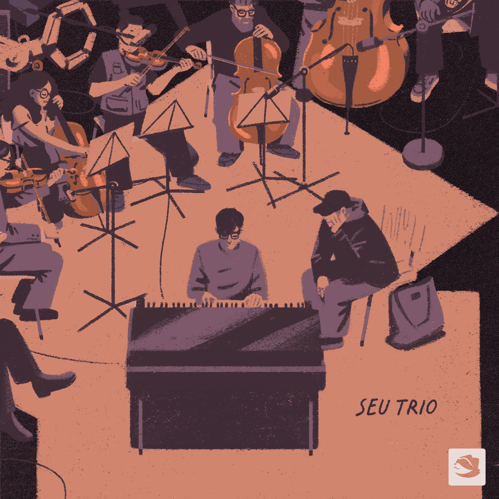 Album cover art for "Seu Trio" by Psalm Trees & Alexander