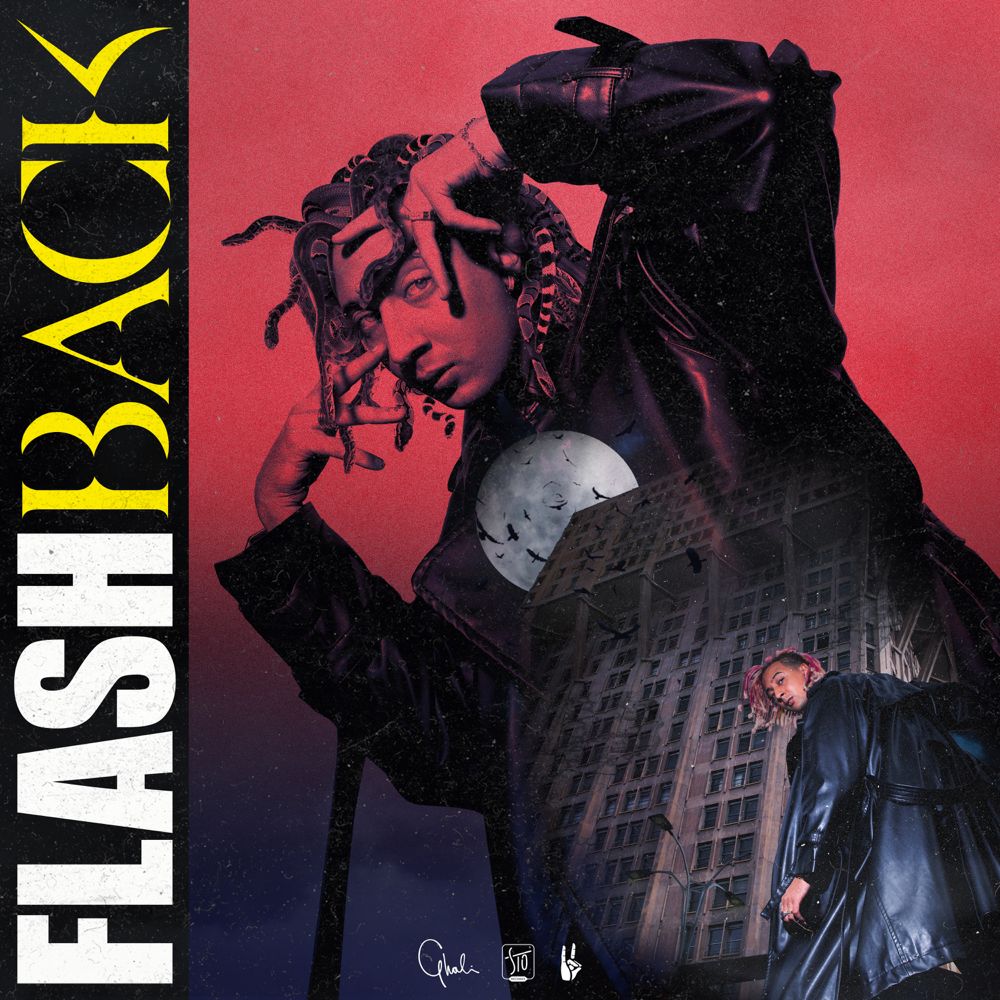 Album cover art for "Flashback" by Ghali