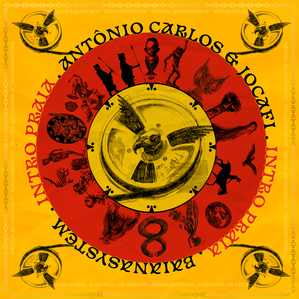 Album cover art for "Intro Praia" by BaianaSystem & Antônio Carlos & Jocafi
