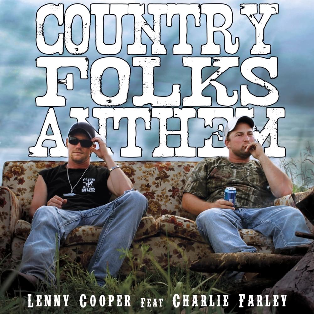 Album cover art for "Country Folks Anthem" by Lenny Cooper & Charlie Farley