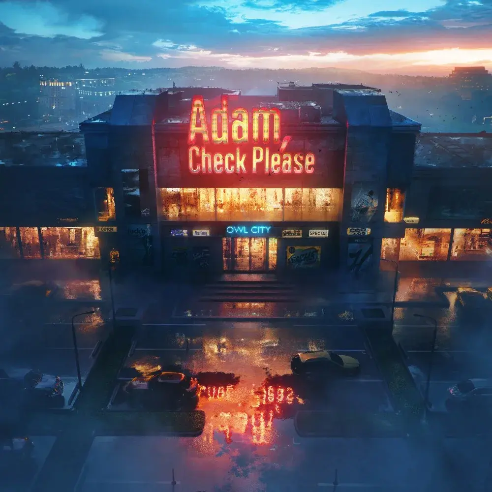 Album cover art for "Adam, Check Please" by Owl City