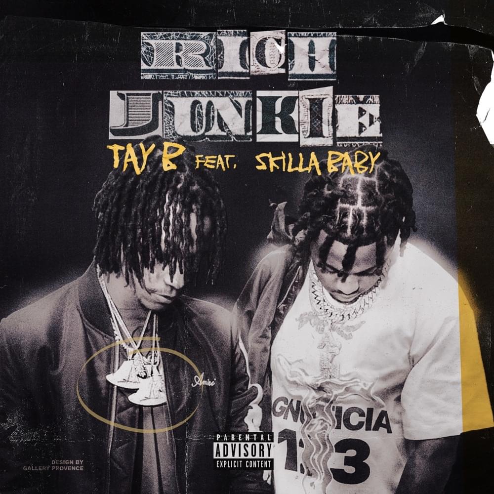 Album cover art for "Rich Junkie" by Tay B & Skilla Baby