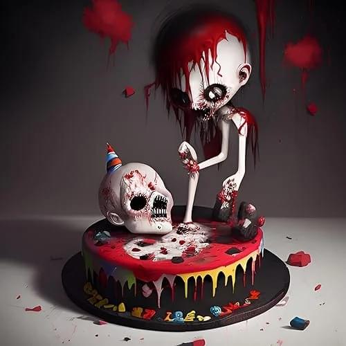 Album cover art for "Birthday Cake" by Dot Dot Curve & Samii Sykes