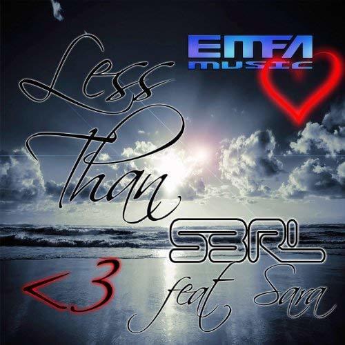 Album cover art for "Less Than 3" by S3RL & Sara (Sara Louise Harris)
