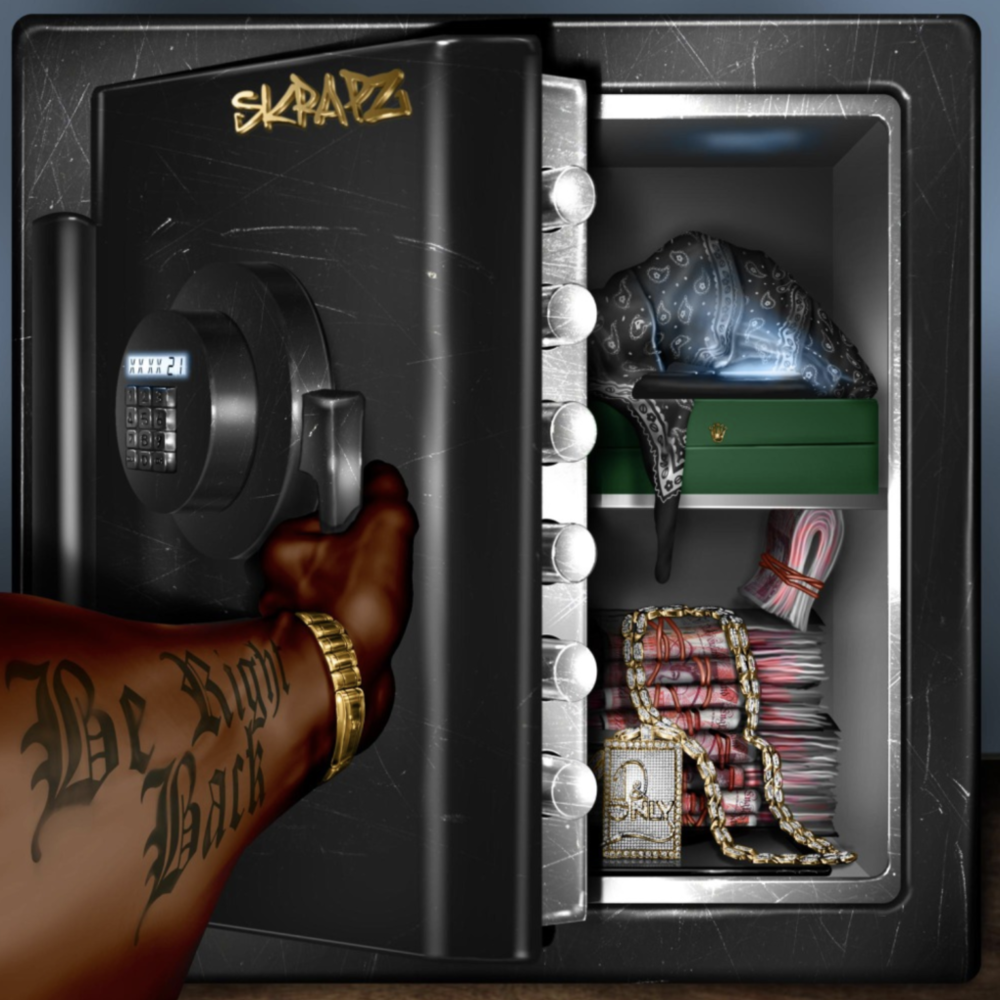 Album cover art for "Be Right Back" by Skrapz