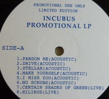 Cover image for Promotional LP (Side A)